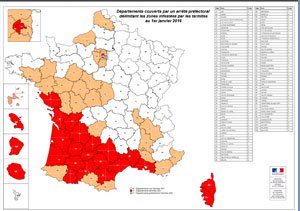 Carte infestation termites DROME